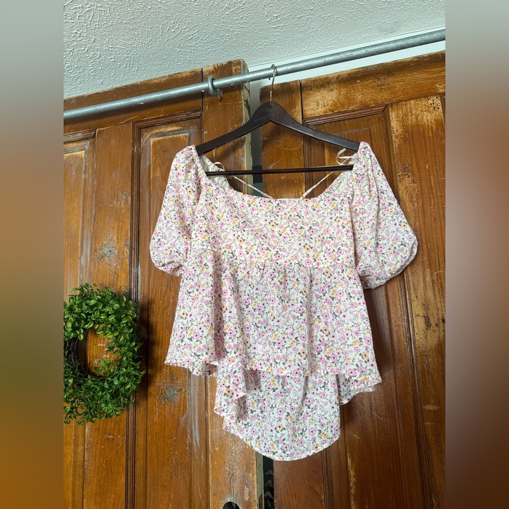 NWOT Altar'd State Floral Blouse